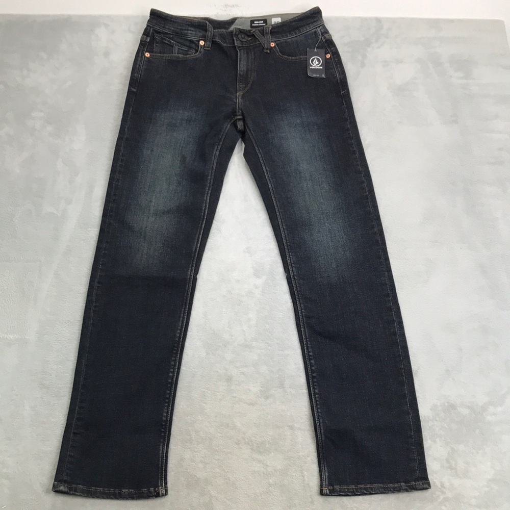 Volcom Men's Medium Wash Solver Straight Jeans Size 29 New